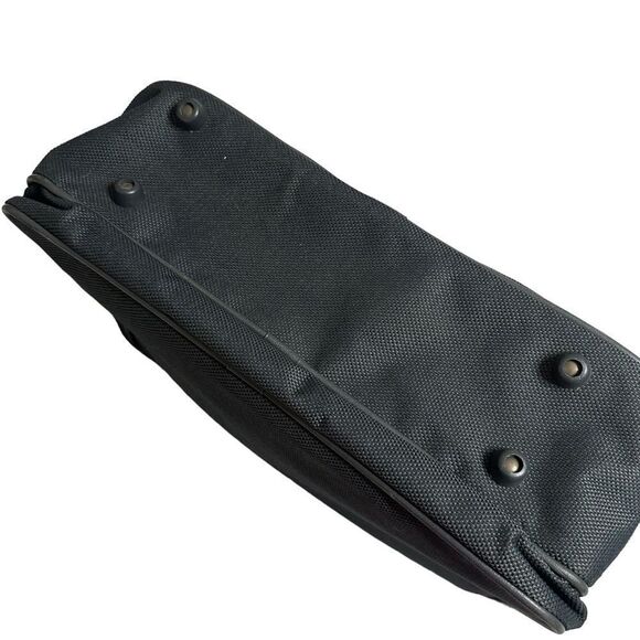 Vintage 80s Pan Am Charcoal canvas travel messenger bag with shoulder strap NWT - Picture 5 of 15